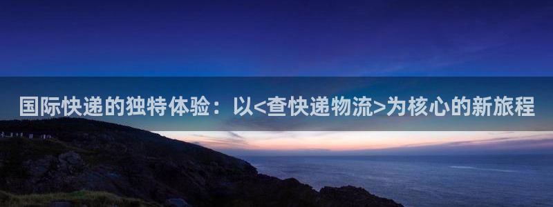 tp钱包提币错误：国际快递的独特体验：以<查快递物流>为核心